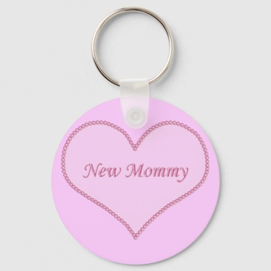 新しいMommy Keychain、ピンク キーホルダー (正面)