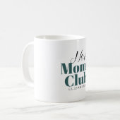 新しいmomsクラブ書道モノグラムコーヒーマグ コーヒーマグカップ (正面左)