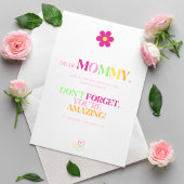 新しいMomsフローラのユニーク勇気付けられるカラフル サンキューカード