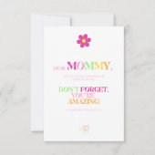 新しいMomsフローラのユニーク勇気付けられるカラフル サンキューカード (正面)