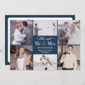 新しいMrとMrs. EDITABLE COLORサンキューカード サンキューカード (正面/裏面)