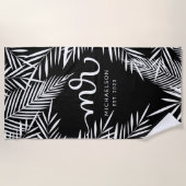 新しいMr. |熱帯葉 ビーチタオル (正面)