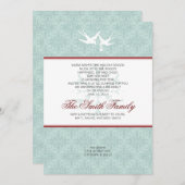 新しいNESTアドレス誕生のお知らせホリデーカード シーズンカード (正面/裏面)