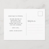 新しいNest Homeアドレスの変更の写真の移動 案内ポストカード (裏面)