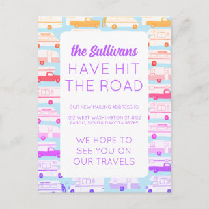 新しいNOMADアドレスカンパートレーラーヴァンライフRV ポストカード