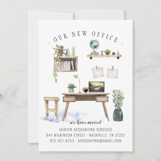 新しいOfficeの移行のお知らせ 案内状 (正面)