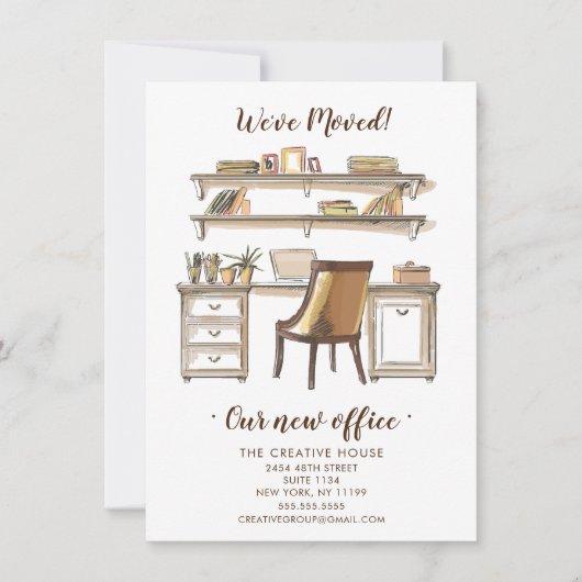 新しいOfficeの移行のお知らせ 案内状 (正面)