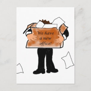 新しいOfficeアナウンスポストカード 案内ポストカード