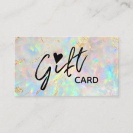 新しいopalテクスチャギフト証明書 名刺