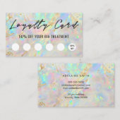 新しいopalテクスチャロイヤリティカード 名刺 (正面/裏面)