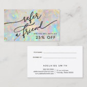 新しいopalテクスチャ参照カード 名刺 (正面/裏面)