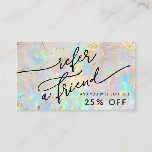 新しいopalテクスチャ参照カード 名刺 (正面)