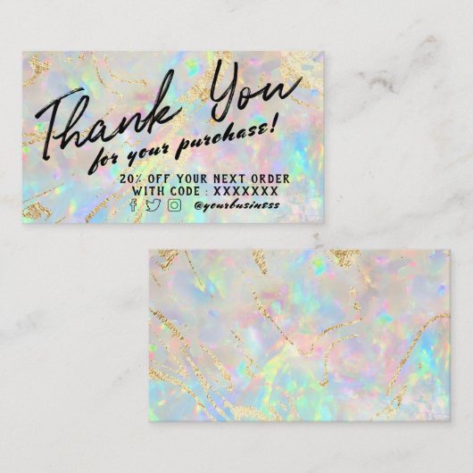 新しいopal割引カード 名刺 (正面/裏面)