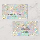 新しいopal名刺の模擬グリッター 名刺 (正面/裏面)