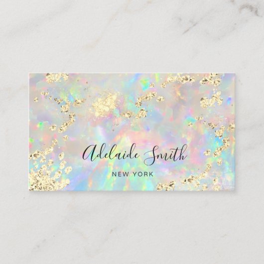新しいopal名刺の模擬グリッター 名刺 (正面)