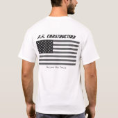 新しいp.k.の建築 tシャツ (裏面)