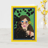 新しいPerspective_B_Greetingカード カード (黄色い花)