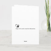 新しいPETパーティータイムカード サンキューカード (裏面)