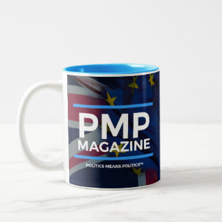 新しいPMPの雑誌のマグUK/EUの旗 ツートーンマグカップ