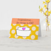 新しいRN登録ナースおめでとうカードII カード (黄色い花)