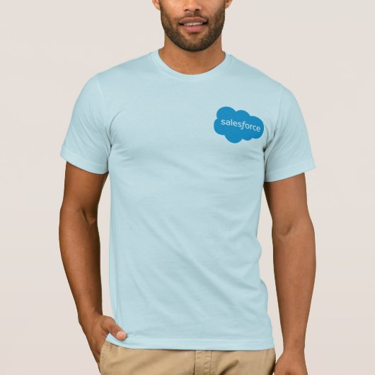 新しいSalesforceのロゴ- Tシャツ (正面)