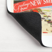 新しいSmyrnaのビーチのフロリダFL古い旅行記念品 マウスパッド (コーナー)