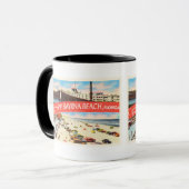 新しいSmyrnaのビーチのフロリダFL古い旅行記念品 マグカップ (正面左)