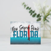 新しいSmyrnaビーチハガキFlorida Surfboard ポストカード (スタンド正面)