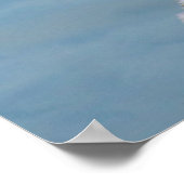 新しいSmyrnaビーチ、Snowy Egret on波止場 ポスター (角)