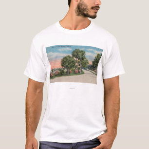 新しいSmyrna、フロリダ-都市公園の通りの眺め Tシャツ