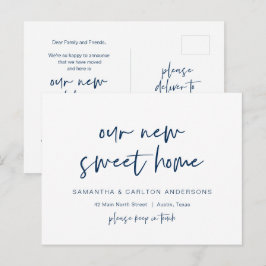 新しいSweet Home Address Announce、ポモダンー ポストカード