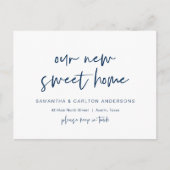 新しいSweet Home Address Announce、ポモダンー ポストカード (正面)