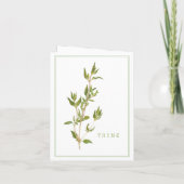 新しいTHYMEノートカード カード (裏面)