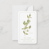 新しいTHYMEビジネスブックマーク – 3.5x2カード ノートカード (正面)