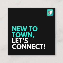 新しいTOWN、LET CONNECT スクエア名刺