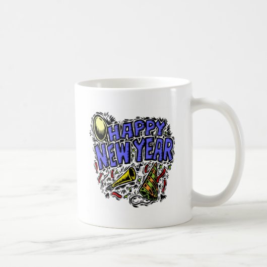 新しいYear' sのパーティーの時間 コーヒーマグカップ (右)