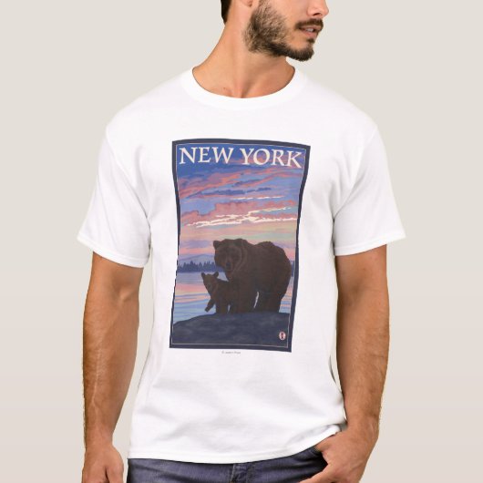 新しいYorkBearおよびカブス Tシャツ (正面)