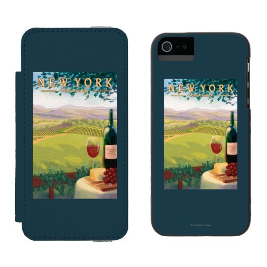 新しいYorkWineの国場面 Incipio iPhoneウォレットケース (並び)