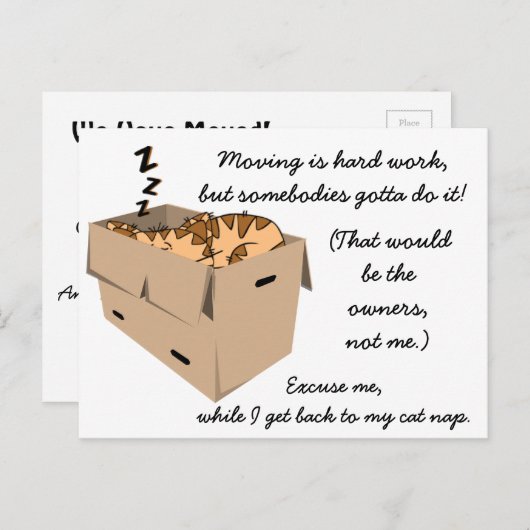 新しおもしろいいアドレスのお知らせ 案内ポストカード (正面/裏面)