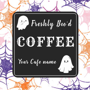 新しくできたブラックコーヒー専門店のカスタムステッカー スクエアシール
