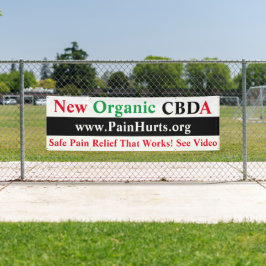 新しくオーガニックなCBDA 横断幕
