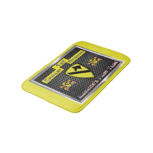 新しくカッコいい再設計された第1騎兵部門 バスマット (アングル)