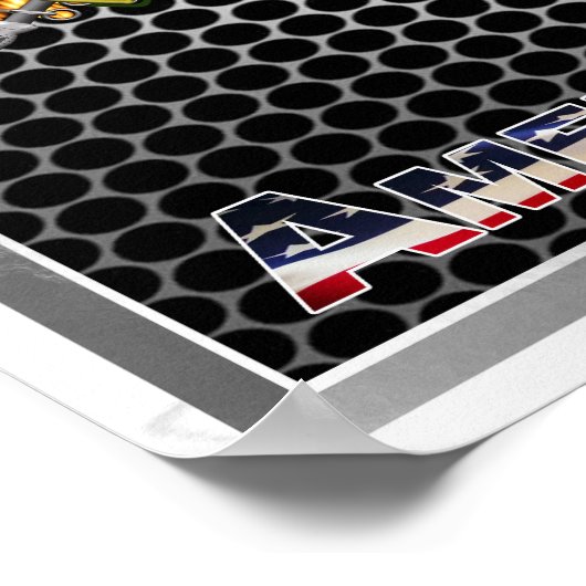 新しくカッコいい再設計された第1騎兵部門 ポスター (角)