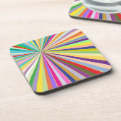 新しくストライプのな背景 コースター (左側)