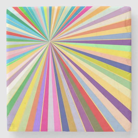 新しくストライプのな背景 ストーンコースター (正面)