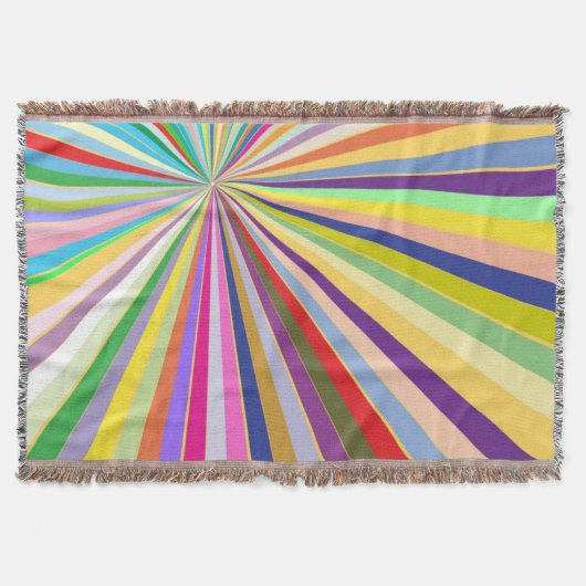 新しくストライプのな背景 スローブランケット (正面)