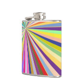 新しくストライプのな背景 フラスク (左)