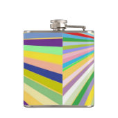 新しくストライプのな背景 フラスク (裏面)