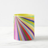 新しくストライプのな背景 マグカップ (中央)