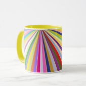 新しくストライプのな背景 マグカップ (正面左)
